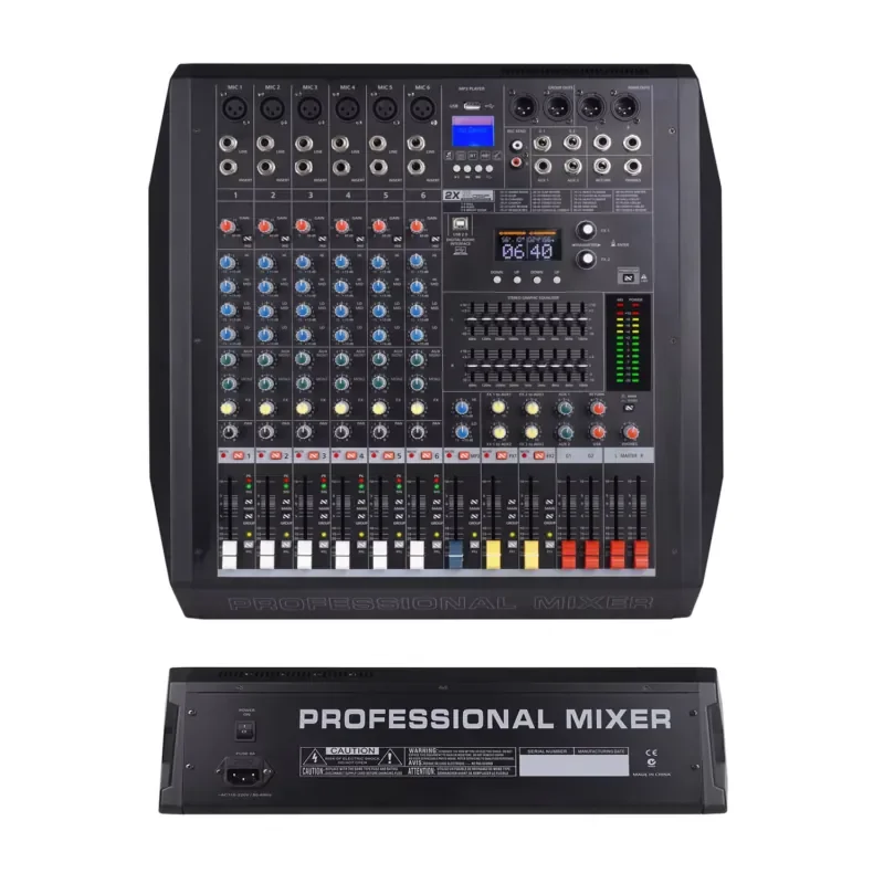 Dual 99DSP Digital Effects 6-Channel Professional Audio Mixer Dj Controller/audio Console Mixer Studio Sound System Mixer