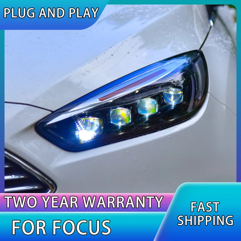 

Car Styling for Ford Focus 2015-2017 Headlights LED Headlight DRL dynamic LED Lens all led car Accessories