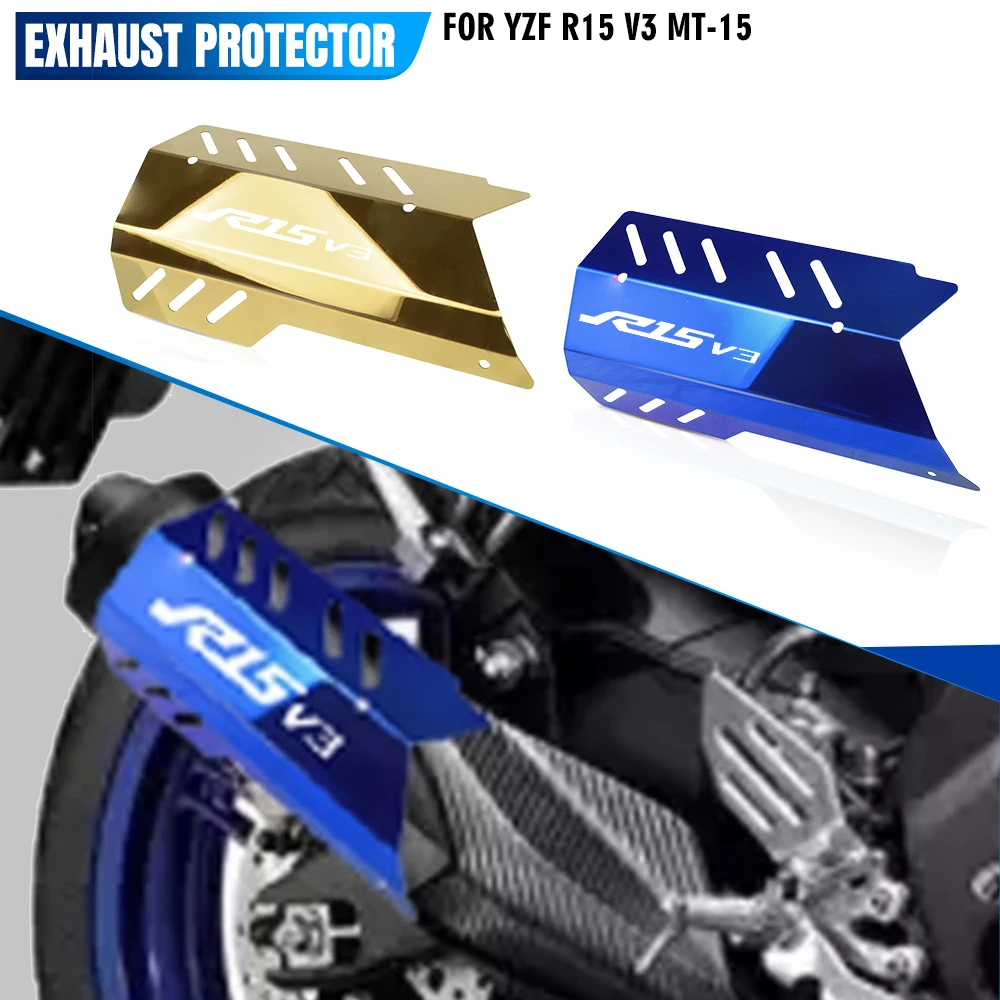 

Heat shield Protection For Yamaha YZF R15 V3 2017 2018 2019 2020 MT-15 Motorcycle Exhaust Hood Muffler Tube Protective Cover