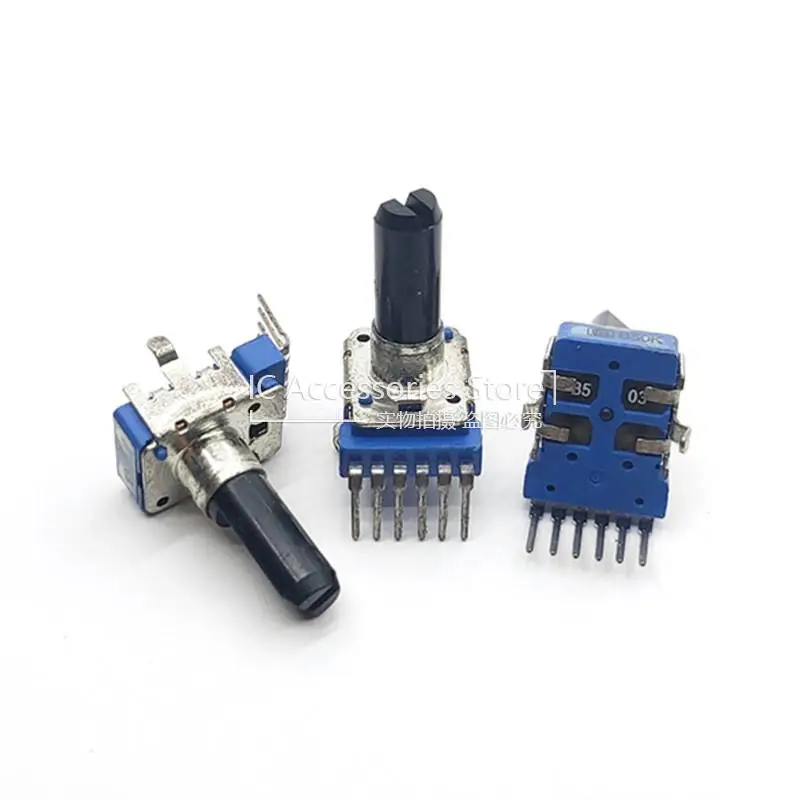 3PCS Mixer Potentiometer 142 Type Vertical Duplex Potentiometer B50K Handle Length 18MMF Single Row 6 Pin