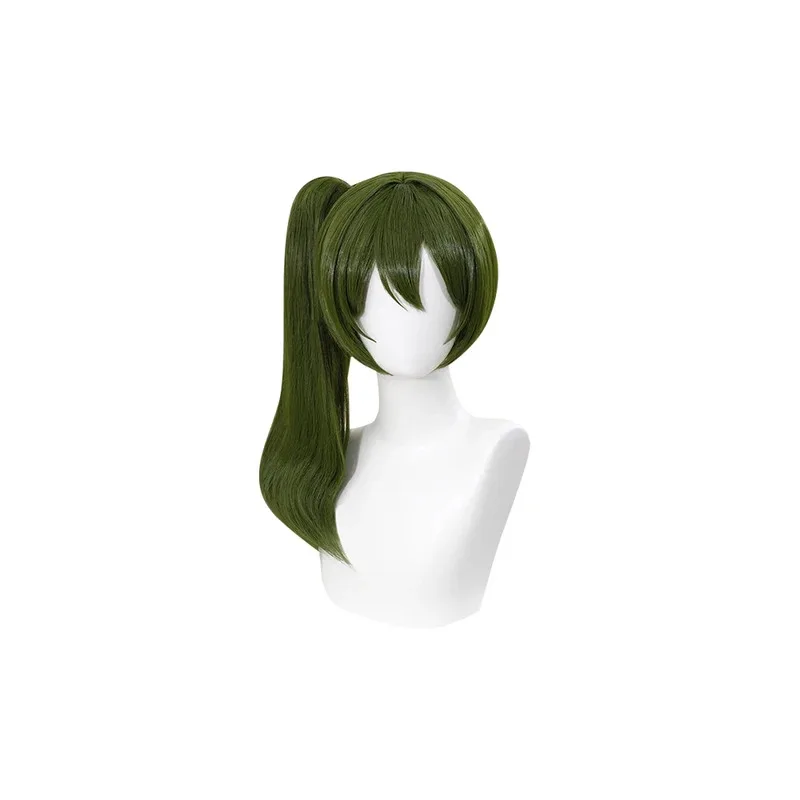 IN MAGAZZINO Parrucca Ubel Anime Frieren: Beyond Journey's End Cosplay DokiDoki Ubel Cosplay Donna 45 cm Lungo Capelli Verde Scuro Protezione Gratuita