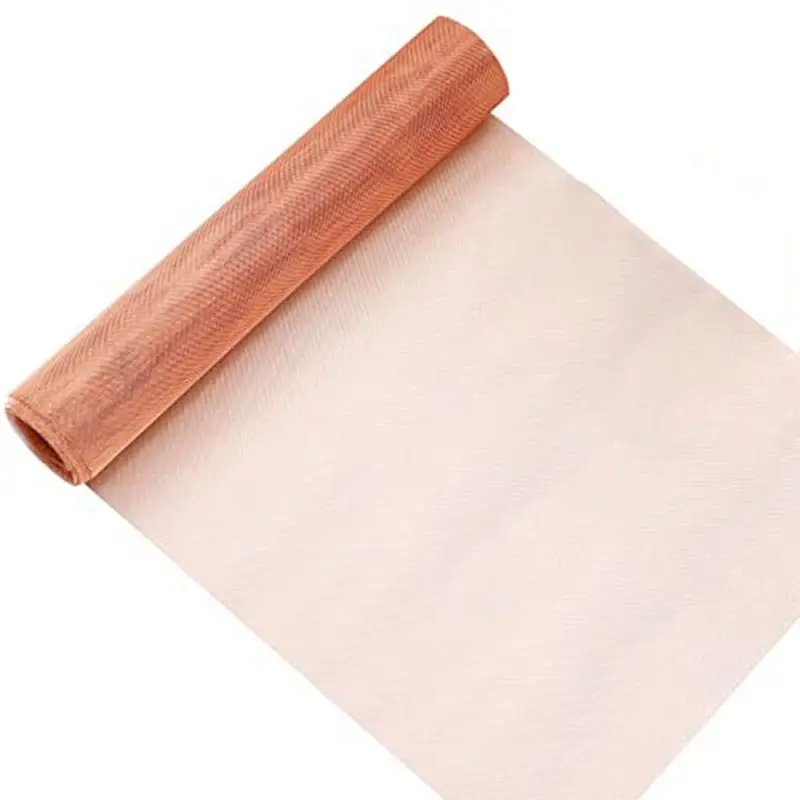 【Ship Within Wire Mesh Copper Net 12Inch X 120Inch 40 Mesh Pure Copper Screen Woven Wire Mesh Screen Metal Screen Mesh Fine Mesh