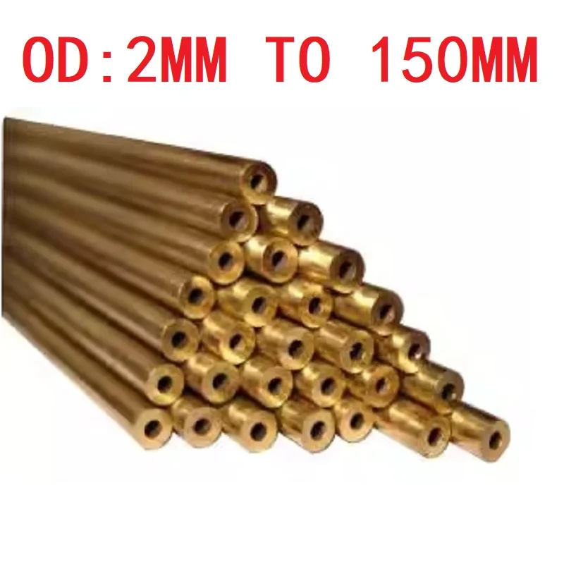 1pc Brass Alloy Pipe Straight Large Outer Diameter 2mm to 150mm Brass Tubes Length 100 200 500mm