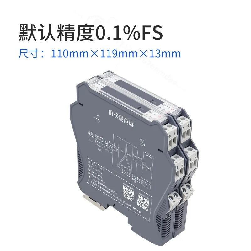 Signal Isolator Transmitter 4‑20mA 0‑10V Analog Signal Converter Intelligent Current Voltage Signal Conditioning Module