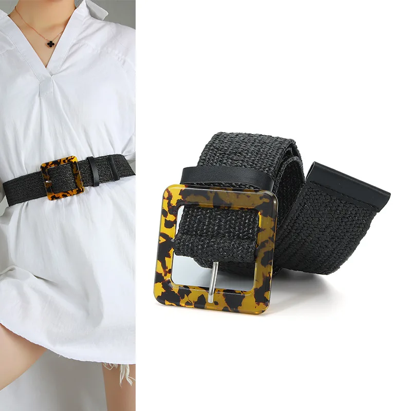 

New Arrival Beautiful Adjustable Square Buckle Fashion Belt Hot Sale Girls 8 Colors Women PU Leather Belt Hot Sale