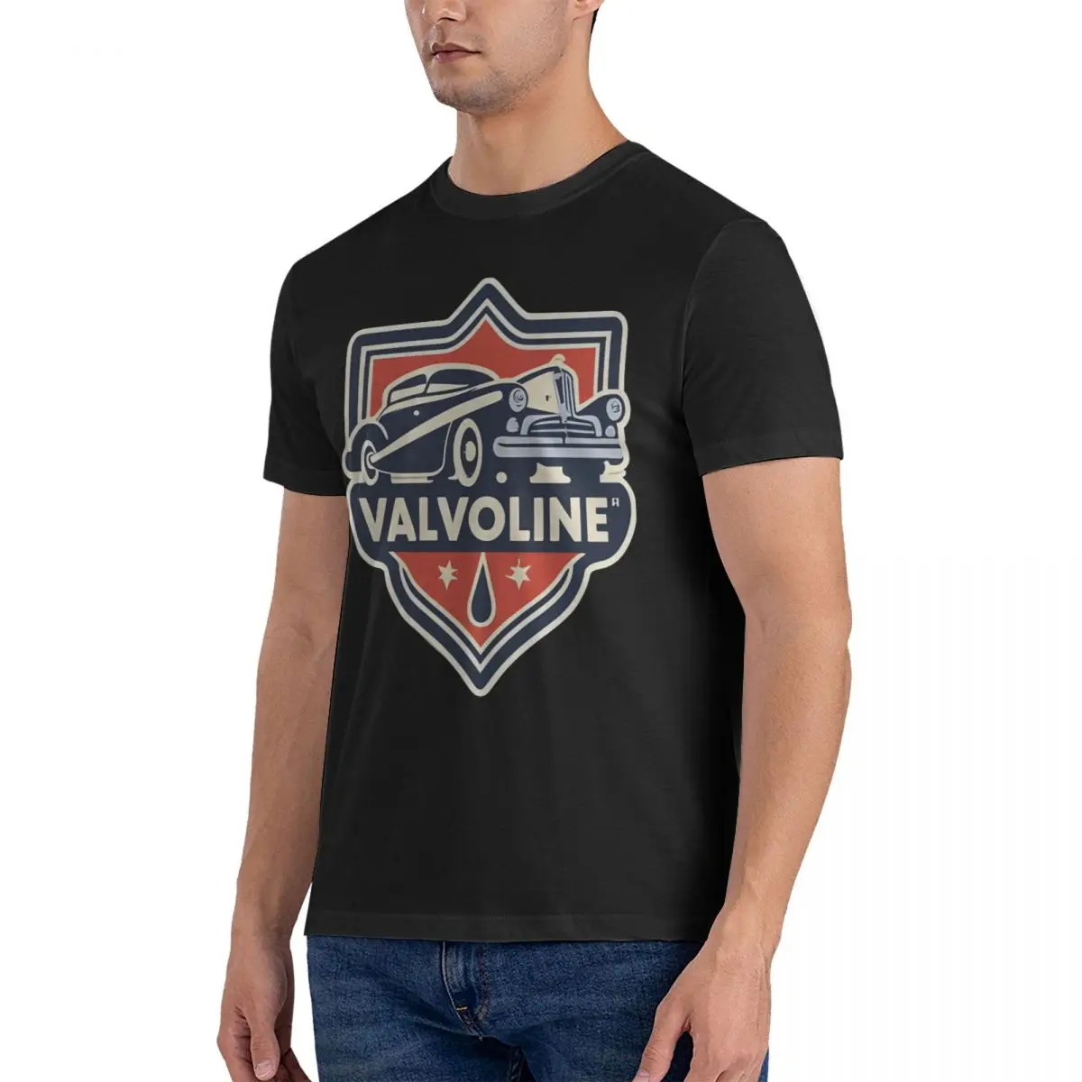 Men T-Shirt Sign Casual Cotton Tee Shirt Short Sleeve Valvoline T Shirts O Neck Clothes Classic