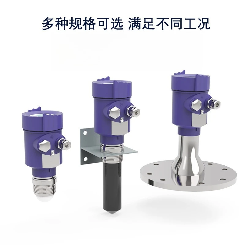 Medidor de nível de radar 80g medidor de nível de material de radar de onda guiada de alta frequência com display à prova de explosão