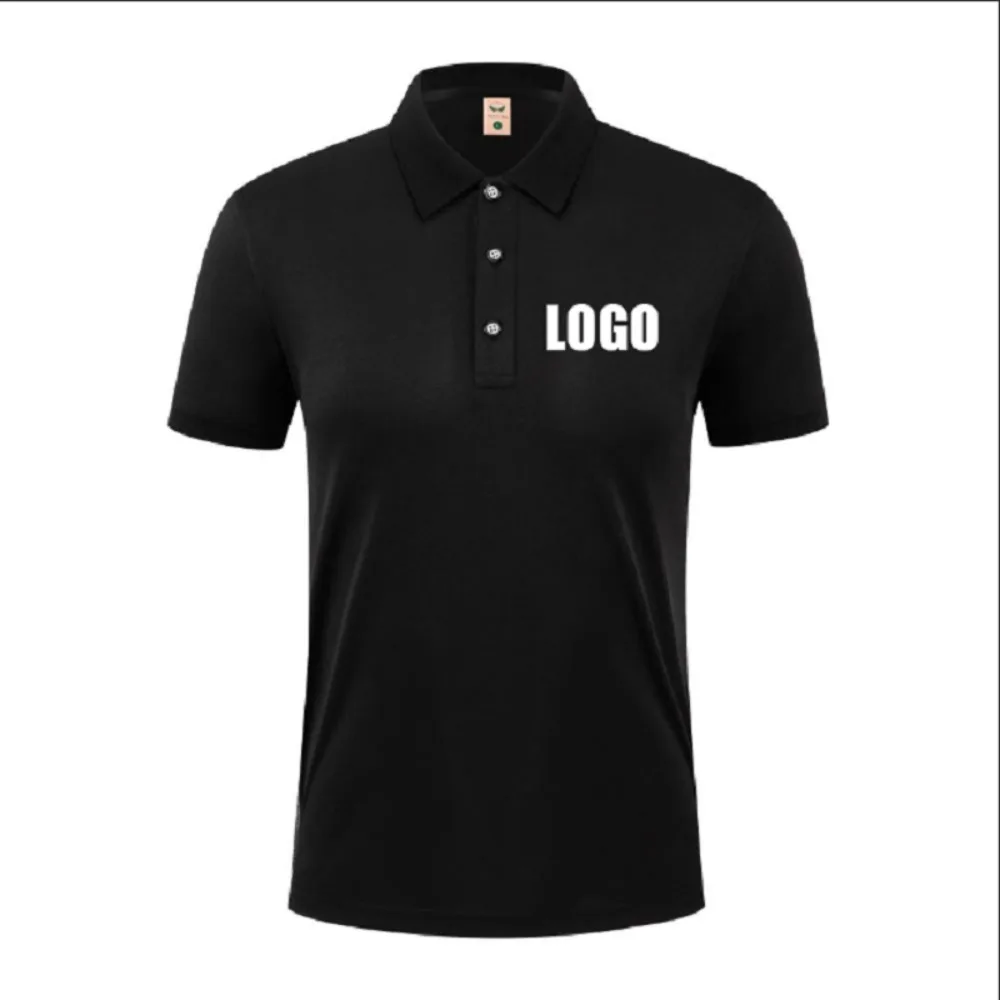 Men's Summer New Custom Size Polo Shirt Men's and Women's Waiter Short-sleeved Overalls Custom Company Logo Cafe Hotel Bar Unifo