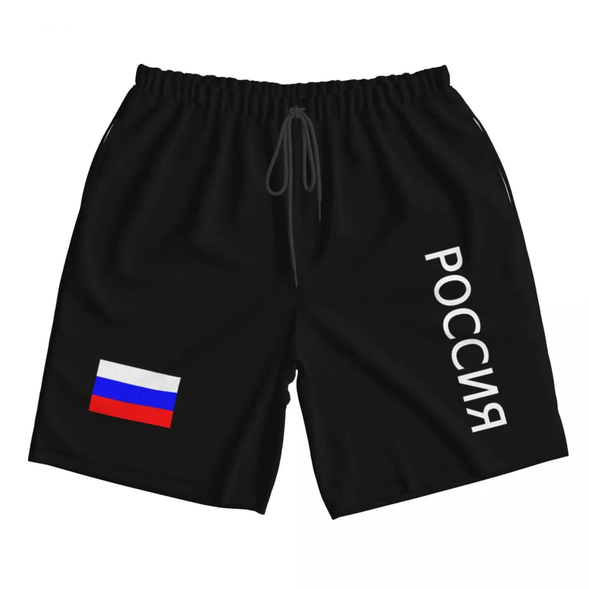 2022 Men\'s Russia Flag RUS RU Beach Shorts Quick Dry Material Fitness Shorts Summer Casual Sports Mens Beachwear Swimsuit