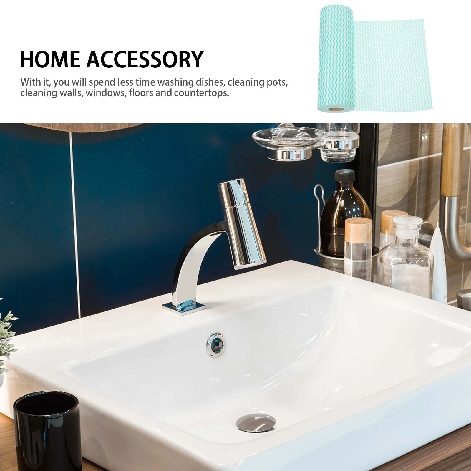 

50Pcs Dish Cloth Set Disposable Dish Cloths for Washing Dishes Strong Water Absorption Kitchen Cleaning Rags Reusable Paper