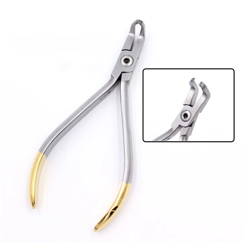 Dental Posterior Teeth Bracket Removing Pliers Cutting Adhesive Part Stainless Steel Dental Orthodontic Forceps Tool for Dentist