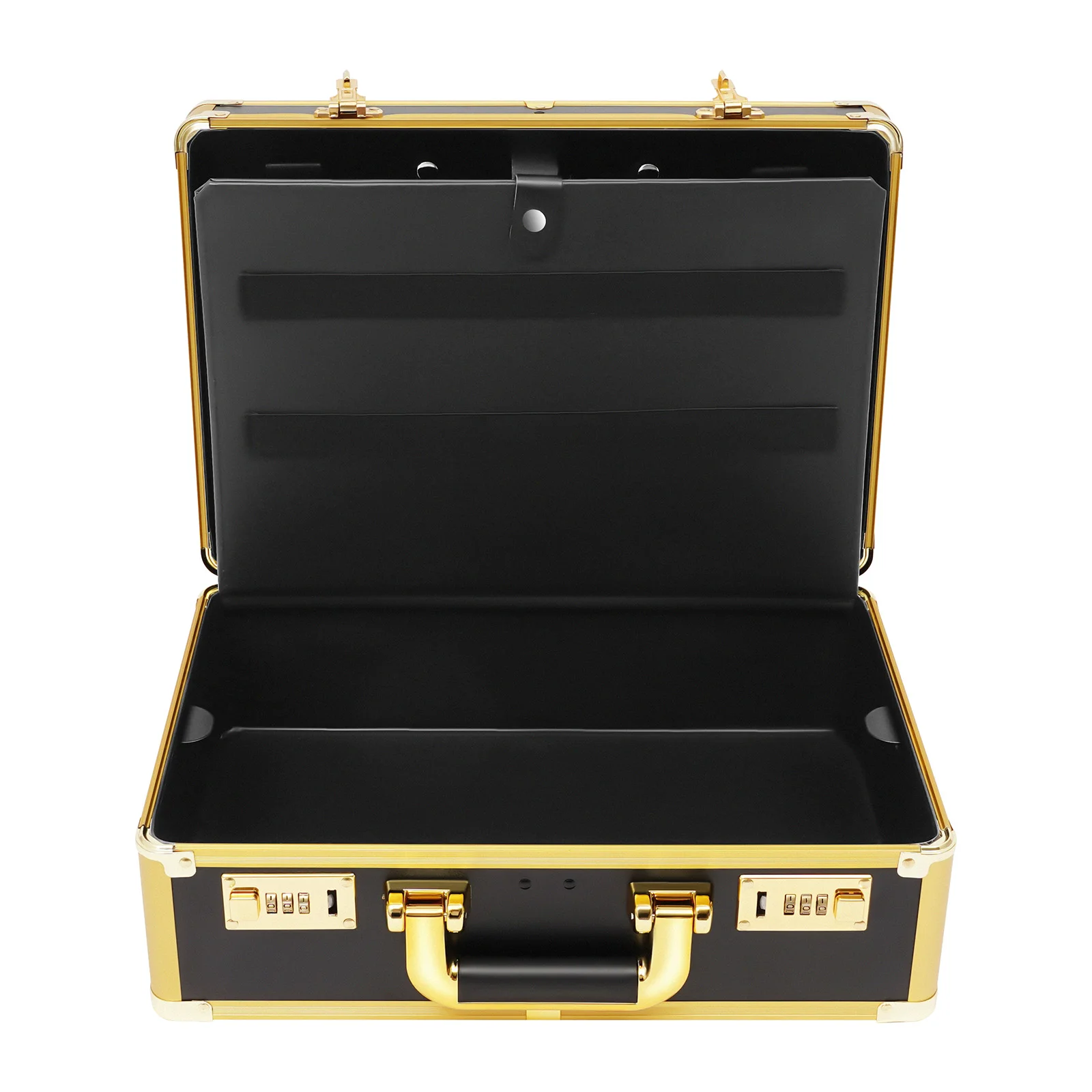 Friseur-Werkzeugkoffer Gold Haarstylist-Passwort-Schloss Tragbare Aufbewahrungsbox Tragbarer Koffer für Salon – Detail 4