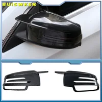 Cubiertas de tapa de espejo lateral para Mercedes Benz W176 W246 W212 W204 C117 X156 X204 W221 C218 A B C E S CLA GLA GLK clase reemplazo negro