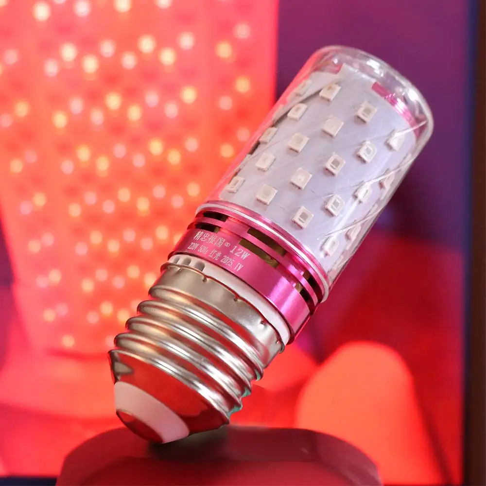 Red Color E14/ E27 Corn Lights Energy Saving No Flicker New Year Lantern Light Bulb High Brightness Replace LED Corn Bulbs