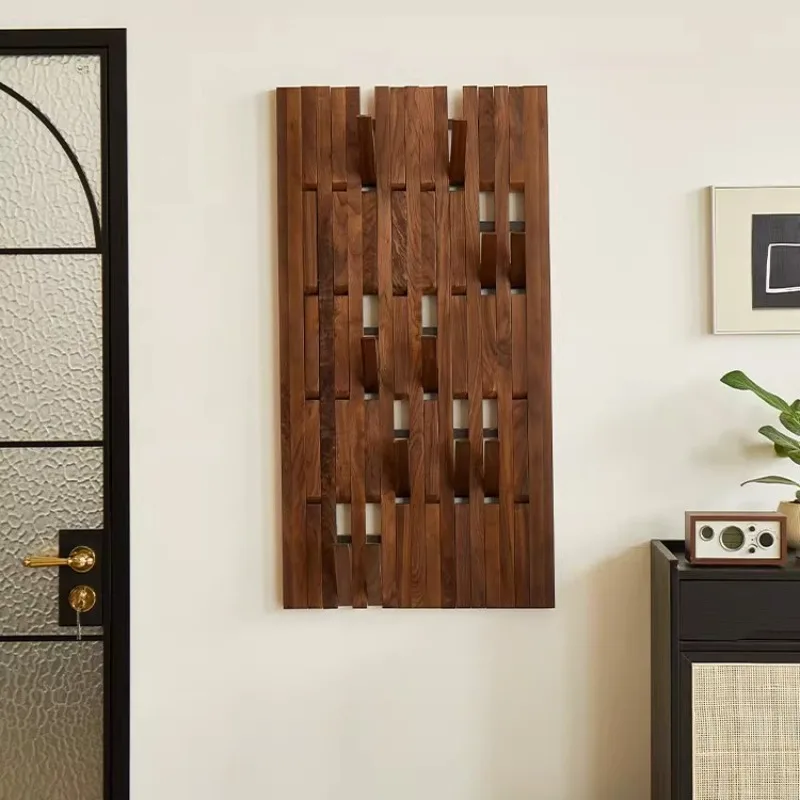 Walnut black walnut piano key hanger, storage rack, solid wood piano key hanger