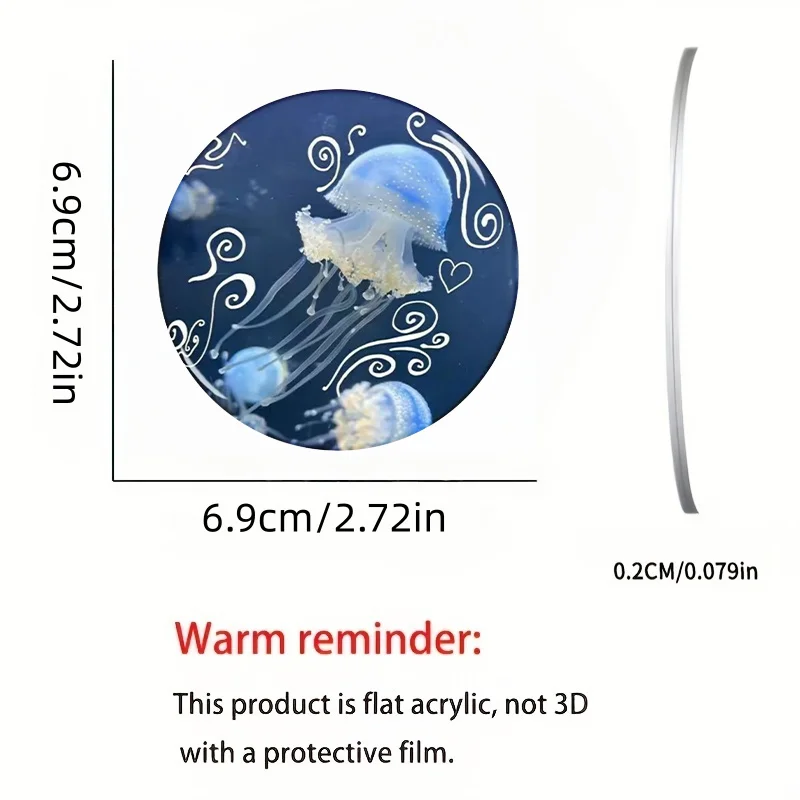 2D Flat, 2pcs Car Acrylic Cup Coasters, Fashionable Decorative Coasters, Suitable For Men/Women Car Cup Holders And Home Dining