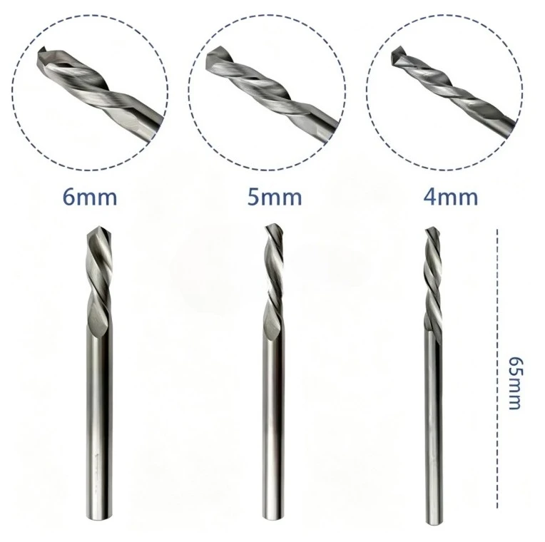 Tungsten Carbide Twist Drill Bit Broken Screw Removal Tool Screw Head Drilling Bit Electric Drill Tool 4.0 5.0 6.0mm