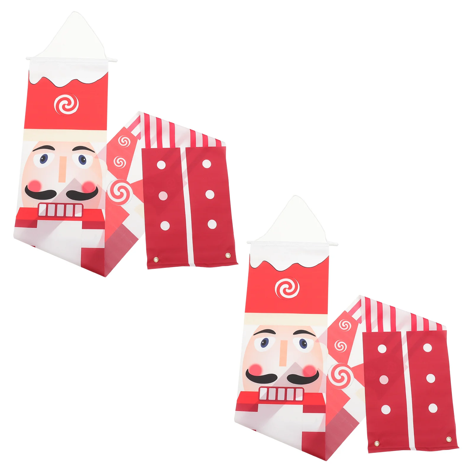 

1Set Holiday Decoration Hanging Banner Christmas Couplets for Door Porch Xmas Sign Outdoor Party Decor Yard Garden Home Supplies