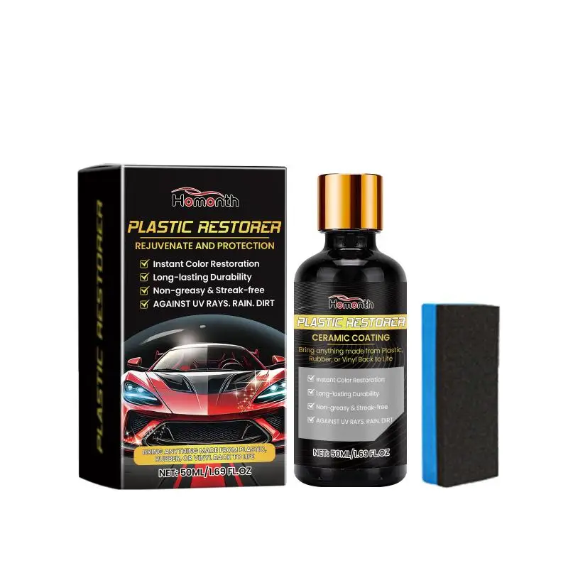Car Paint Reviver Ceramic Plastic Restorer Restore Shine Enhance Faded Color AntiScratch Protectant For LongTerm Vehicle Care