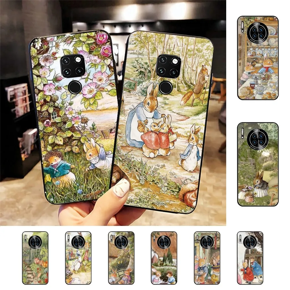 Cute Rabbit Phone Case For Huawei Mate 10 20 30 40 50 lite pro Nova 3 3i 5 6 SE 7 pro 7SE