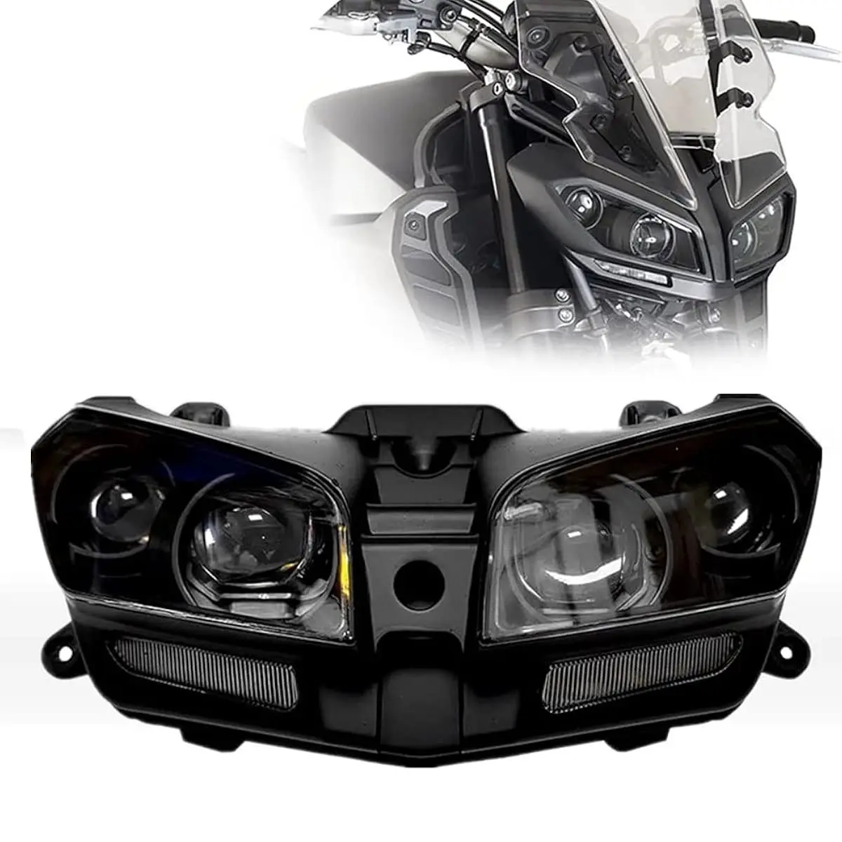 

Motorcycle Lighting System Original Waterproof and Dustproof Black Plastic Front Headlight for MT-09 2017-2020