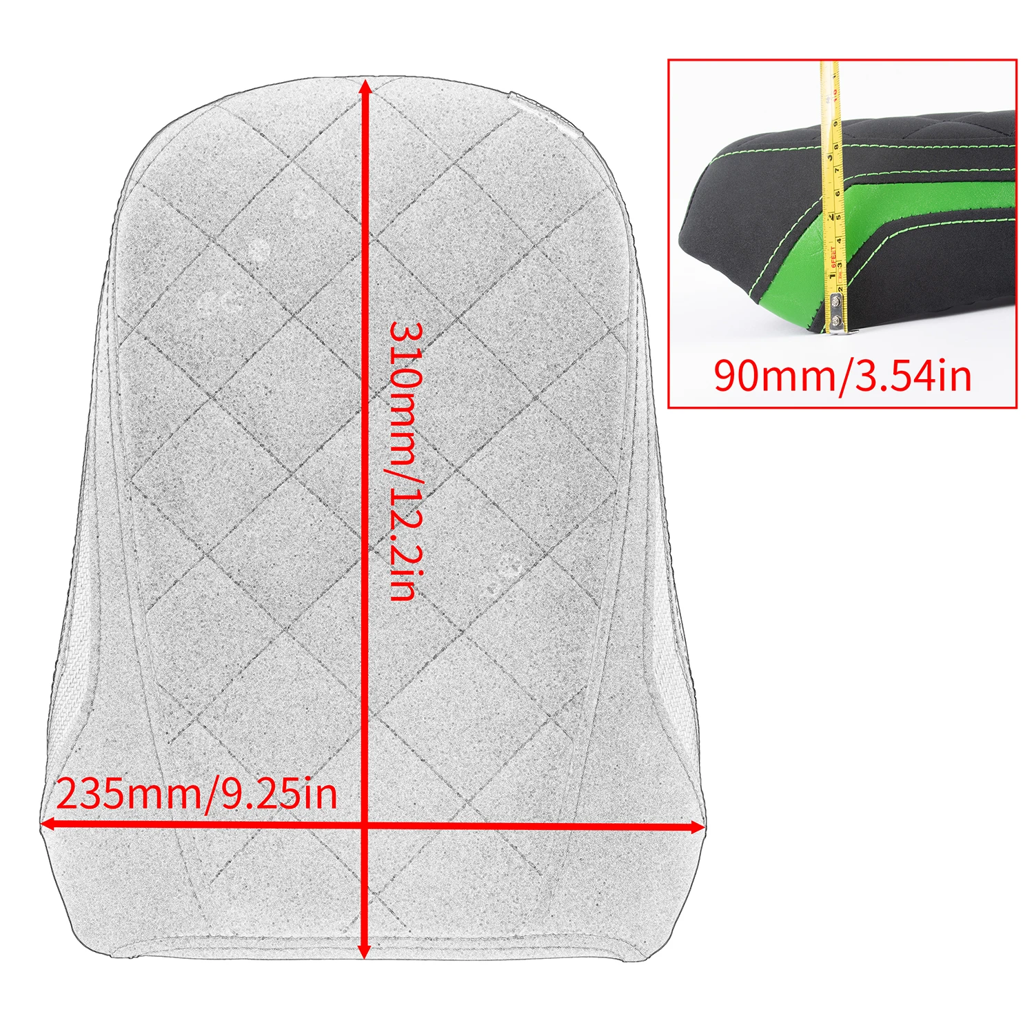 Per Kawasaki Vulcan S EN650 VN650 2015-2023 2024 moto passeggero conducente sedile anteriore posteriore cuscino pad accessori