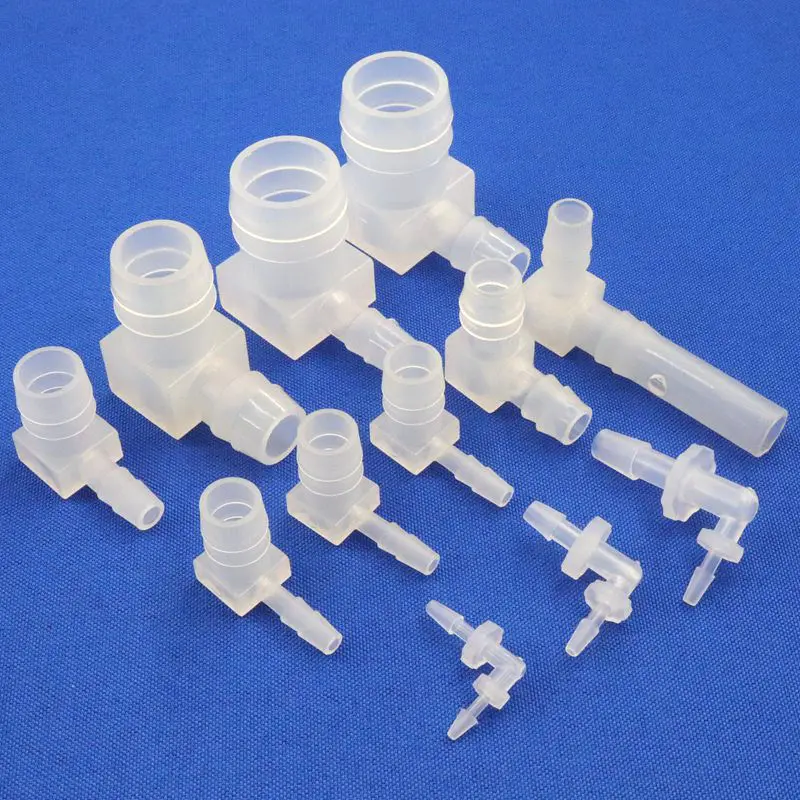 5~100pcs 14~16mm 90° Reducing Elbow Connectors Aquarium Fish Tank Air Pump Aerator Hose Joints Garden Water Connectors