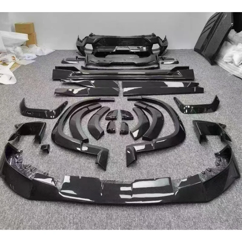Premium Car Accessories XM G09 Style Dry Body Kit; Carbon Fiber Front Lip Side Skirts Rear Spoi High Quality
