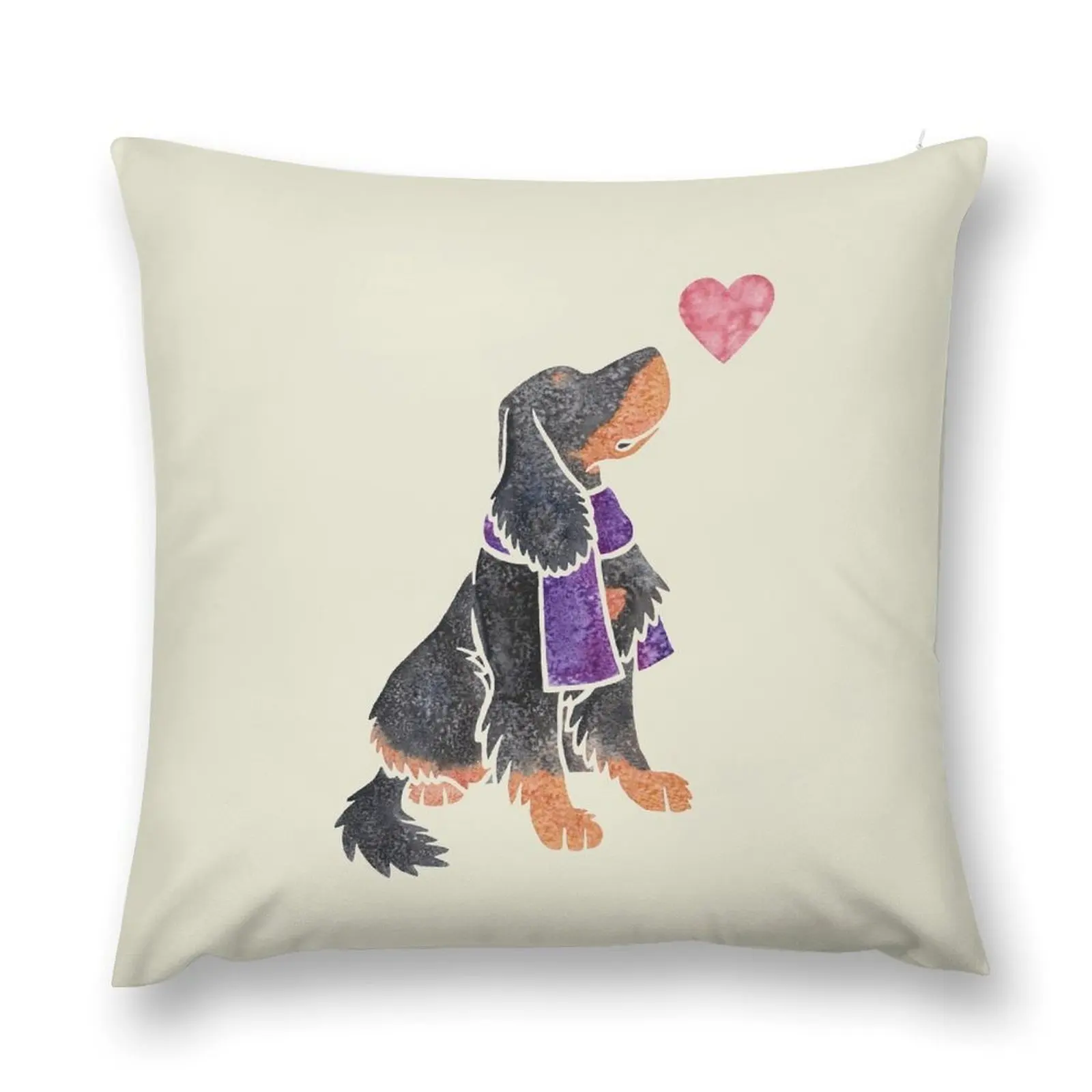 

Watercolour Gordon Setter Throw Pillow Sofa Cushions Luxury Living Room Decorative Cushions home decor items pillow