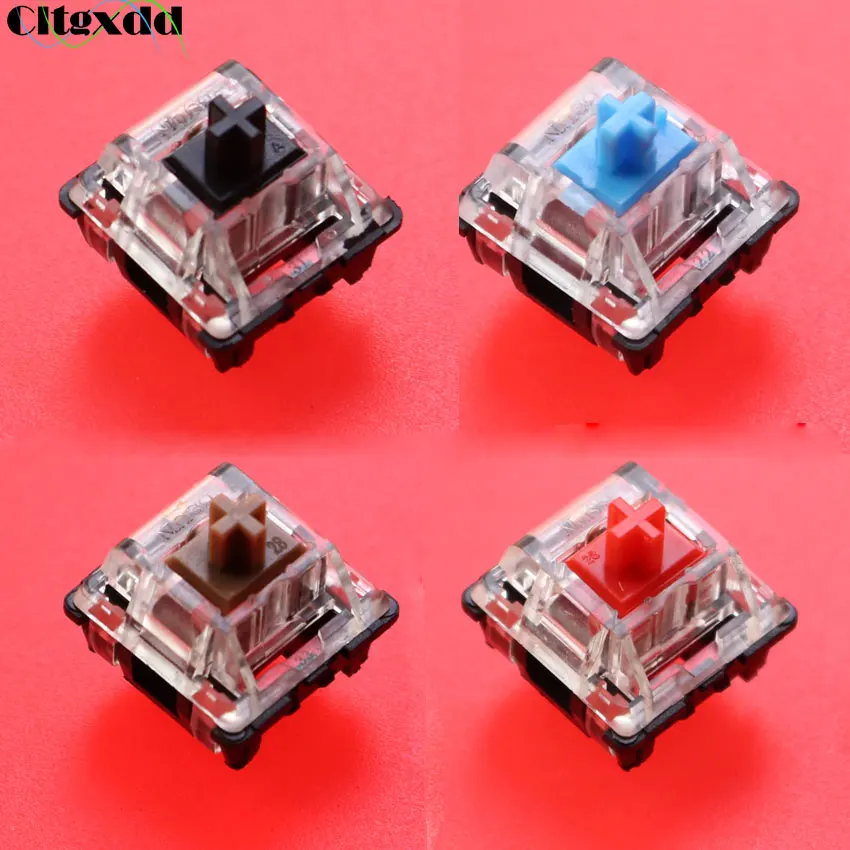 

100pcs MX Keyboard Switch 2 Pin Red Black Blue Brown Axis Shaft Switch RGB SMD For Mechanical Keyboard