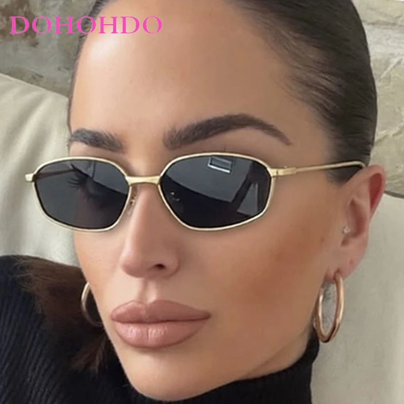 

2026 Luxury Designer Metal Polygonal Women Sunglasses Small Frame Punk Men Shades Travel Driving Female Sunglasses UV400 Очки