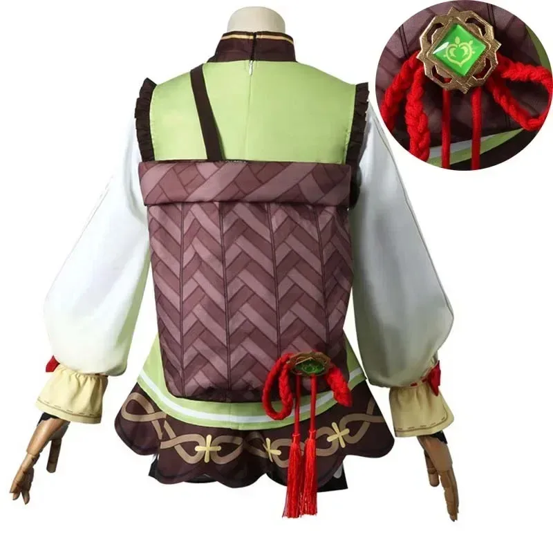 

New 2025 Cosplay Costume Yao Outfits Halloween Carnival Yaoyao Dress Shorts Wig Knapsack Women Kids ★ ★ ★ jj.