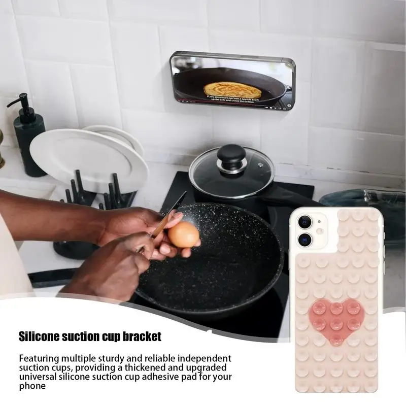 Multifunctional Mobile Phone Silicone Suction Cup Mobile Phone Case Anti-Slip Holder Mount Suction