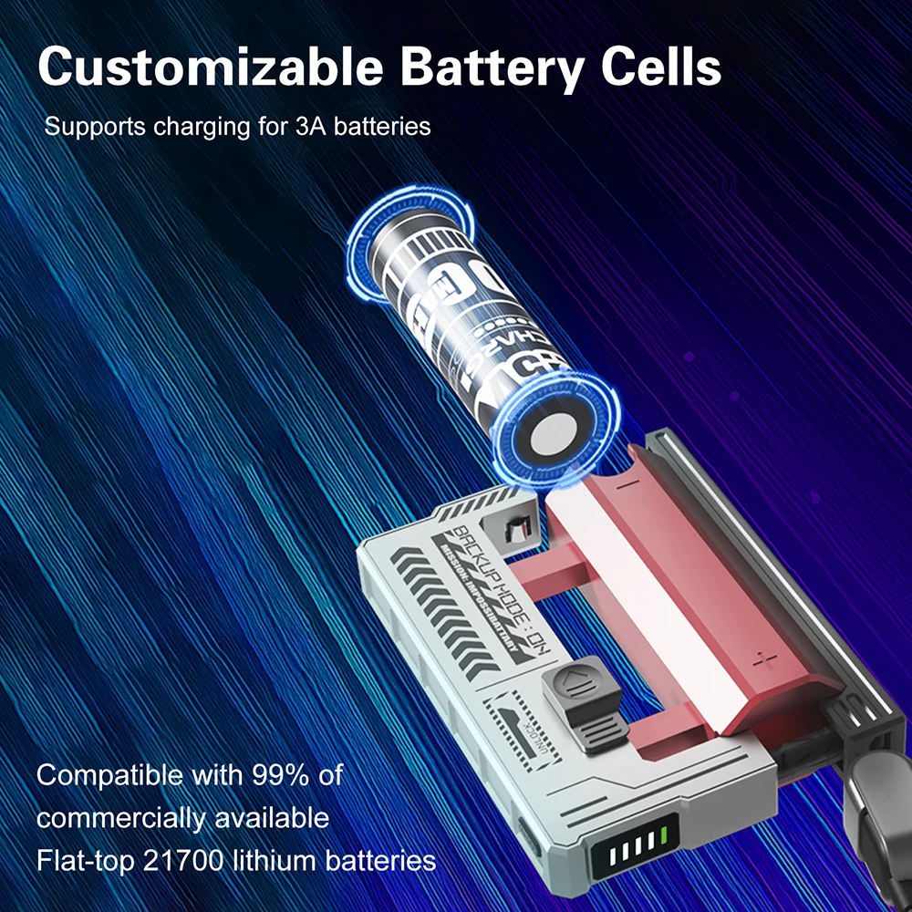 21700 Power Bank Case Mini Ups DIY Battery Box with 22.5W Fast Charging No Soldering Required Portable Mobile Power Shell