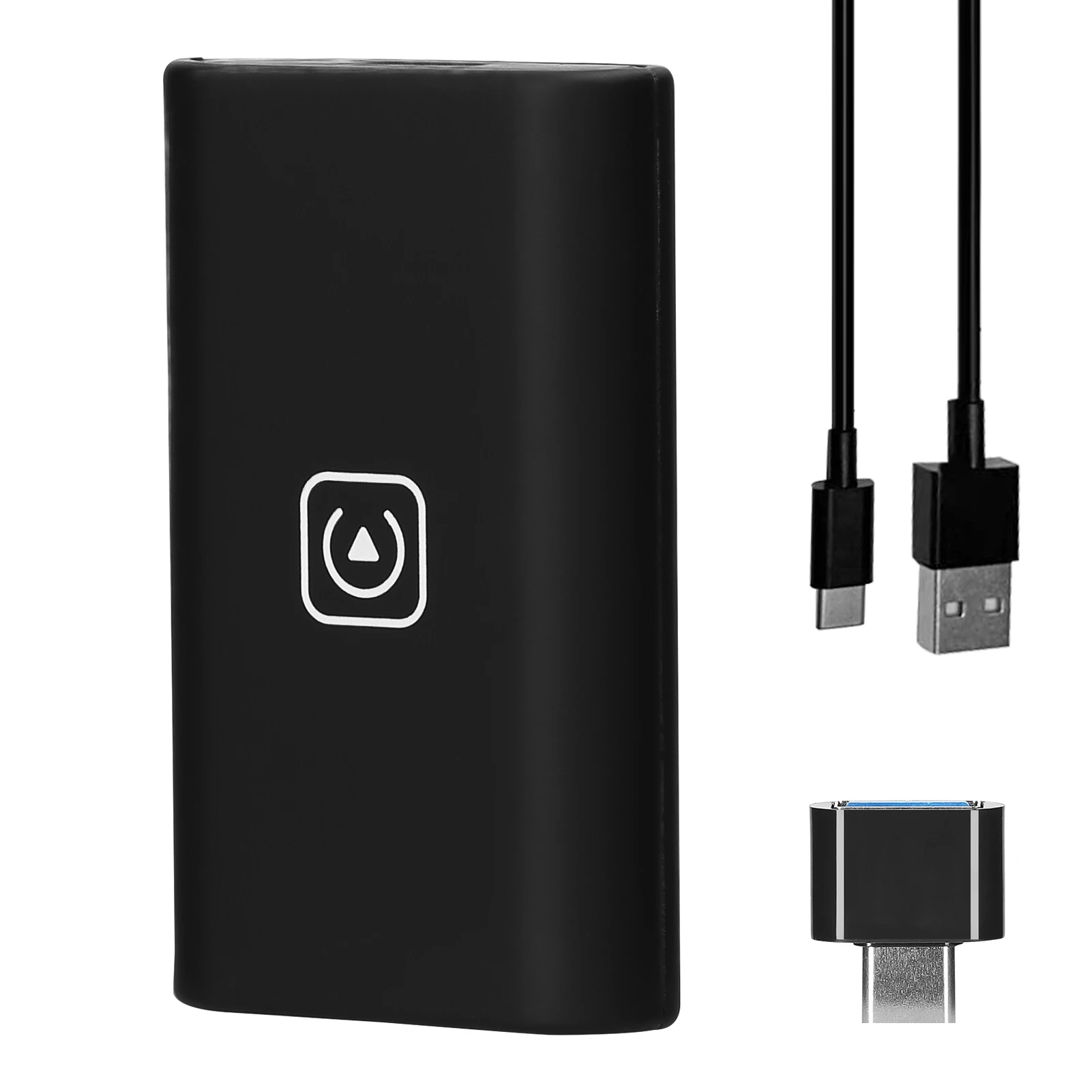 

Wireless CarPlay Android Auto Adapter 4 in 1 Black ABS USB5V 62*37*13mm 20g Dongle for Wired CarPlay to Wireless