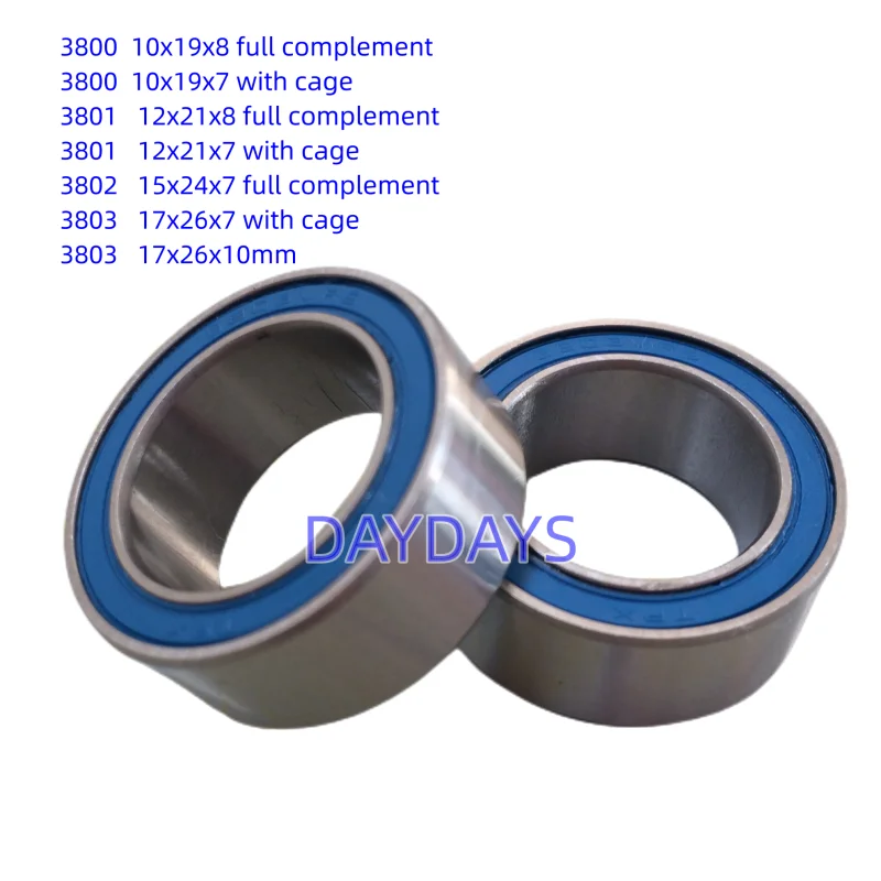 3800 3801 3802 3803 Bicycle suspension pivot point bearing10x19x8 10x19x7 12x21x7 15x24x7 17x26x7317x26x10 3803-2RS Bearing