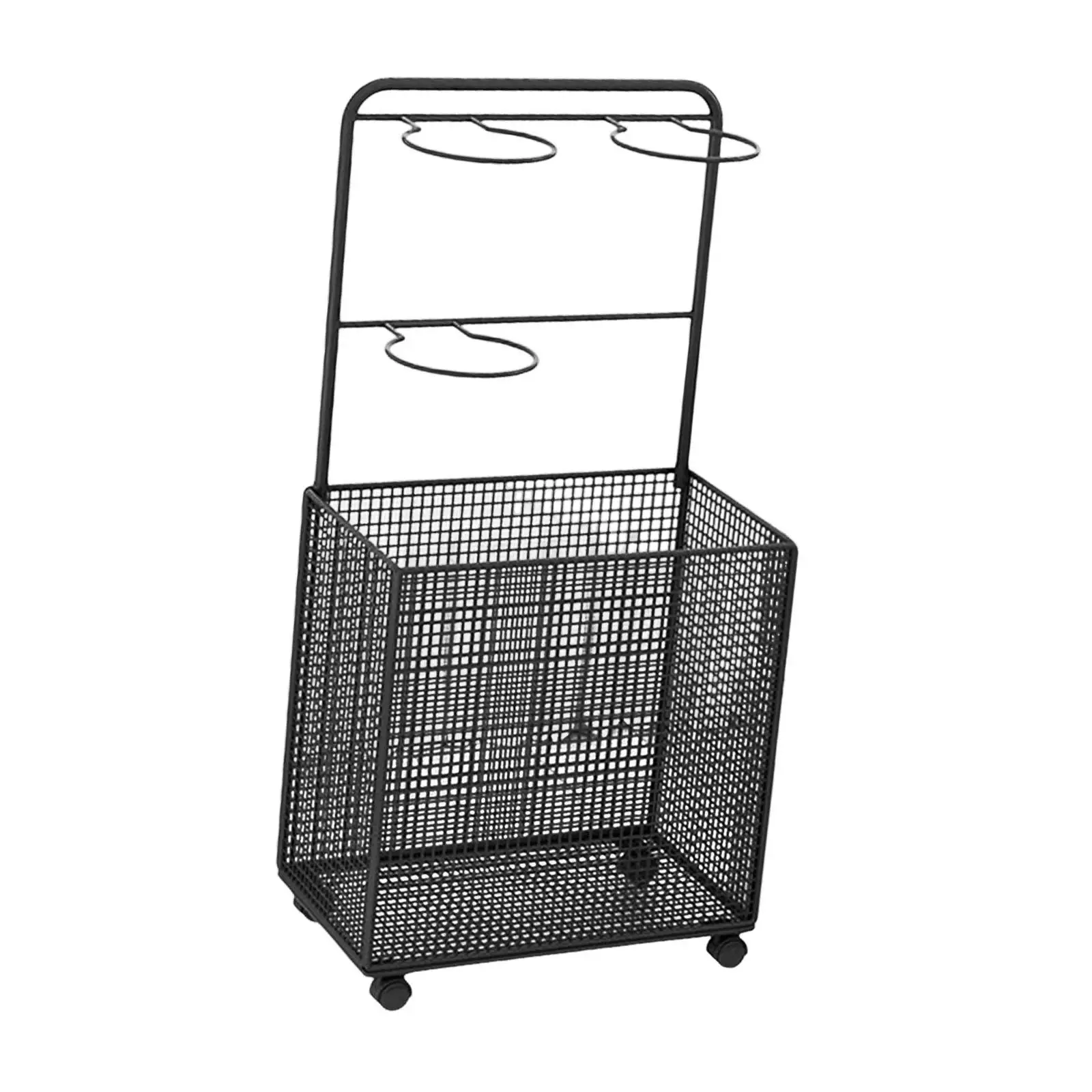 スポーツ用品ガレージオーガナイザー ガレージボール収納 ダンベル レジスタンスバンド ローリングボールカート（ホイール付き）省スペース