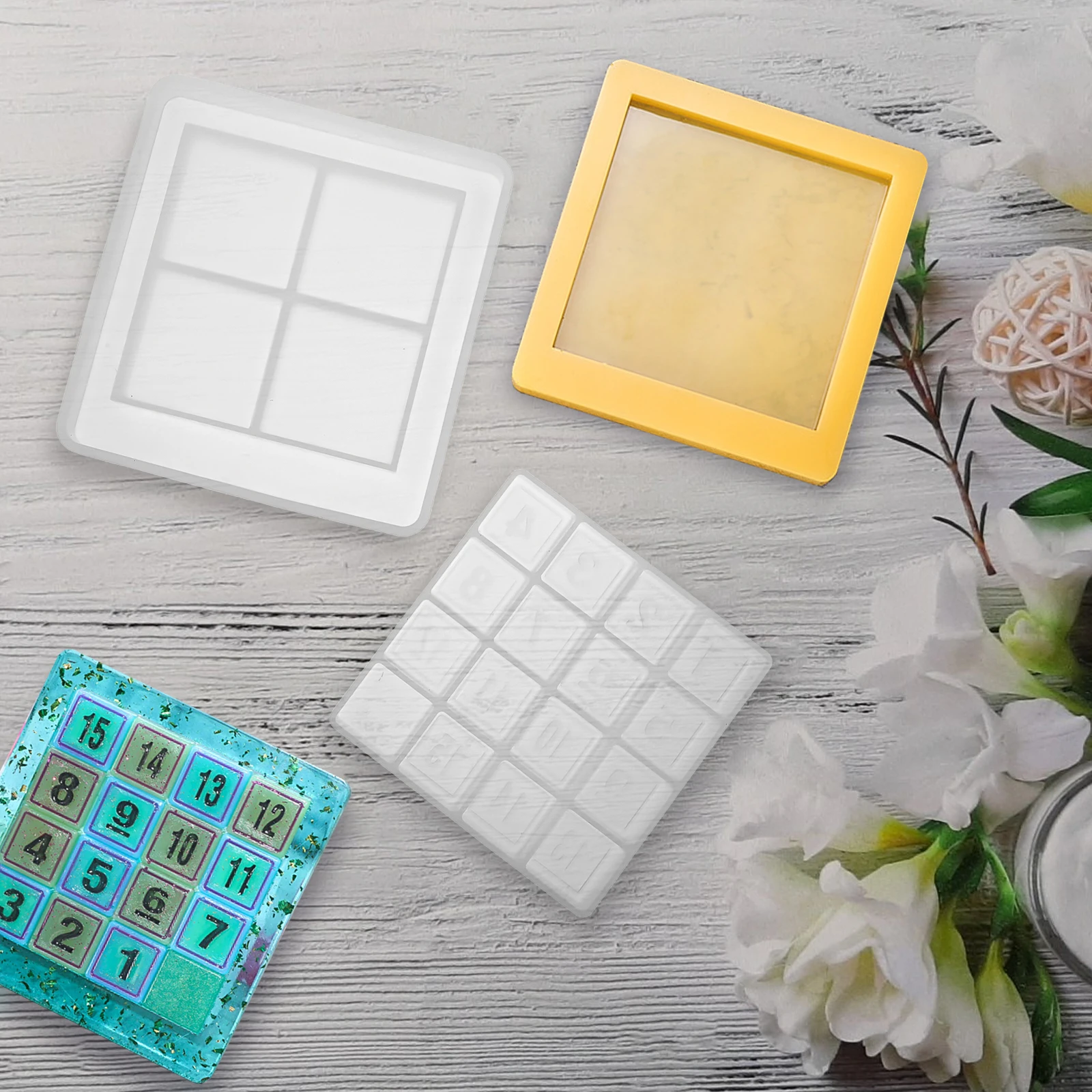 

1 комплект, прочная силиконовая форма для головоломки с номерами, сделай сам, поделки, формы для литья из смолы, аксессуары для самостоятельного изготовления, взаимодействие родителей