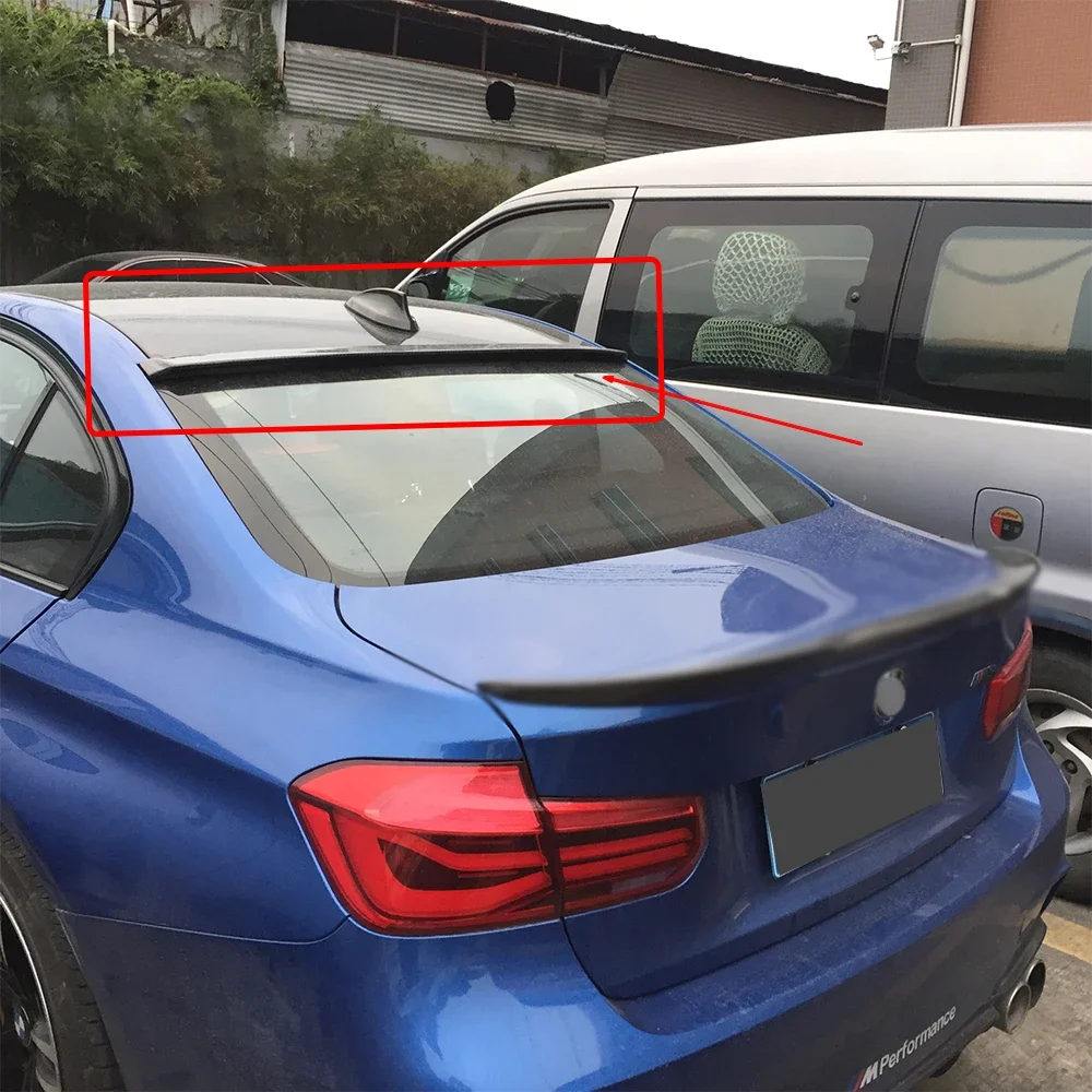 Rear Window Roof Car Spoiler Wing For BMW F30 F35 F80 320 325 330 High Quality ABS Black Carbon Tuning Accessories Styling