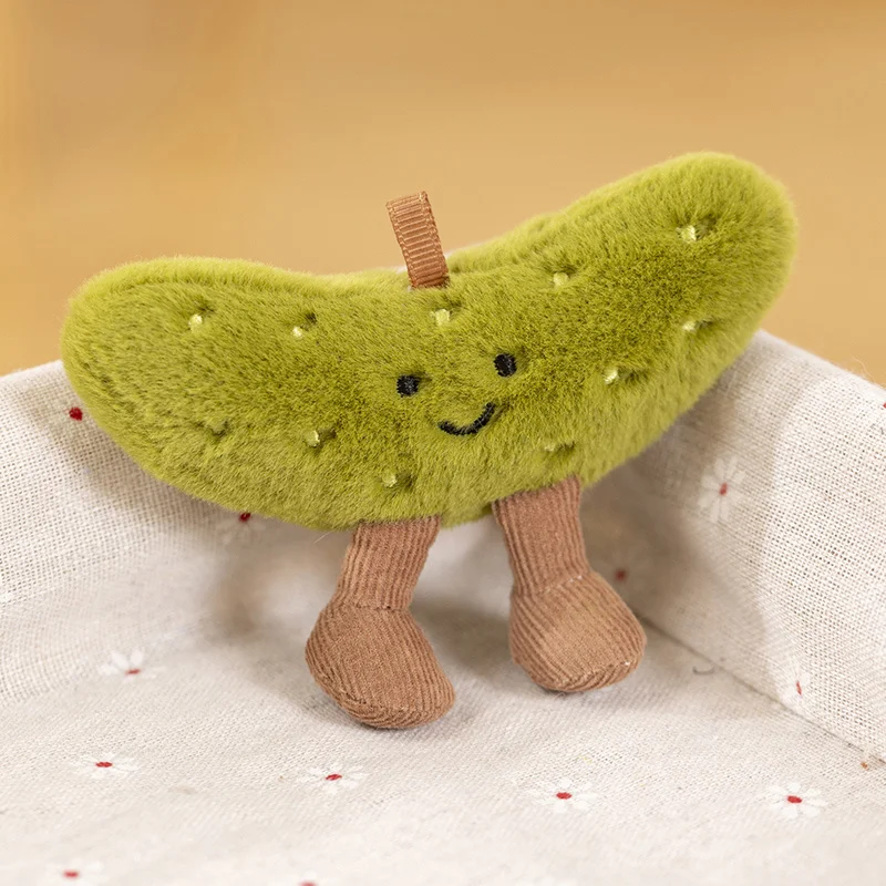 10cm Kawaii Potato Plush Toys Cute Sour Cucumber Dolls Plushie Stuffed Vegetable Toys Kids Baby Birthday Gifts Valentine Easter