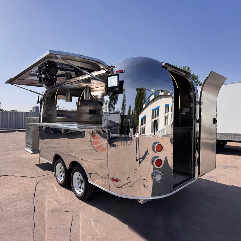 All-in-One Mobile Kitchen Vending Food Truck Hotdog Burger Coffee Ice Cream Candy/Chips Concession Trailer