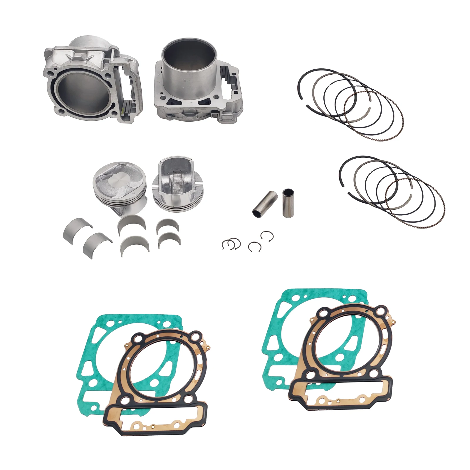 2 Set Cylinder Repair Gasket Piston Kit for  Bombardier Outlander Defender 800 OEM 420413430 ATV UTV Spare Parts