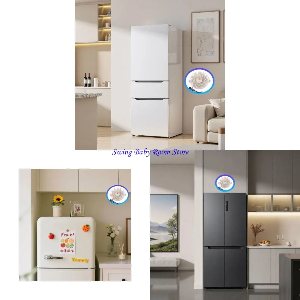 K1AD Permanent ABS DIRECT CURRENT Fan Motor for Refrigerators Highlighting Quiet Running and Easy Replacement