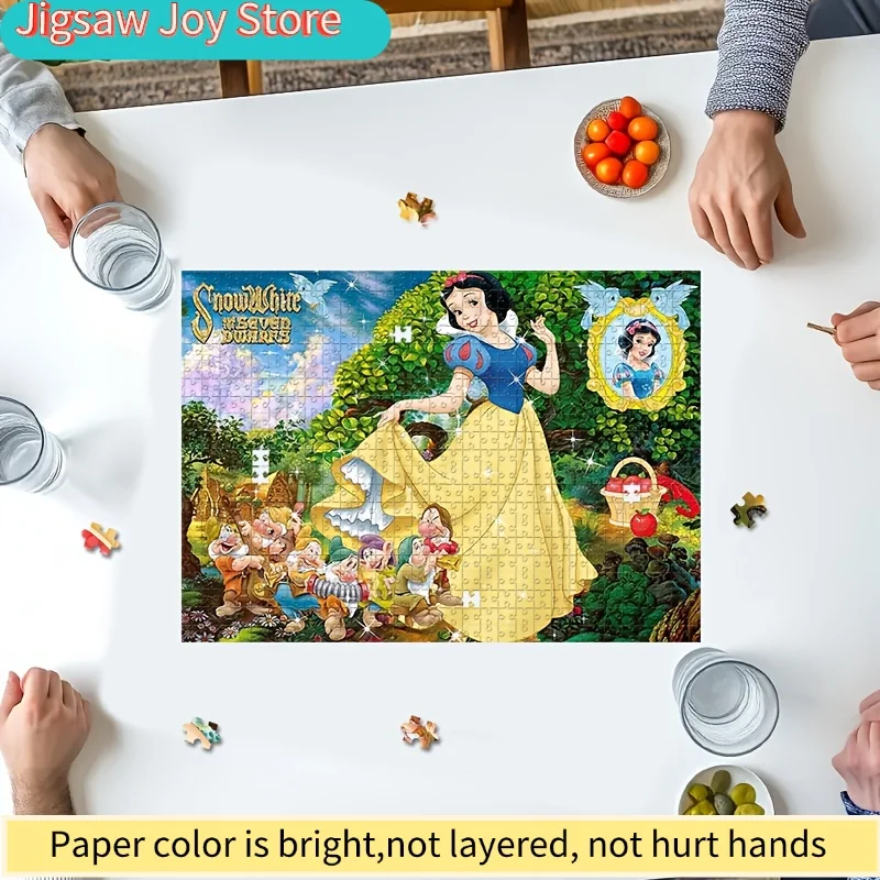 Puzzle de 1000 pièces Blanche-Neige et les Sept Nains - Art de la Mosaïque Officiellement Licencié avec des Couleurs Vibrantes, Carton Épais &