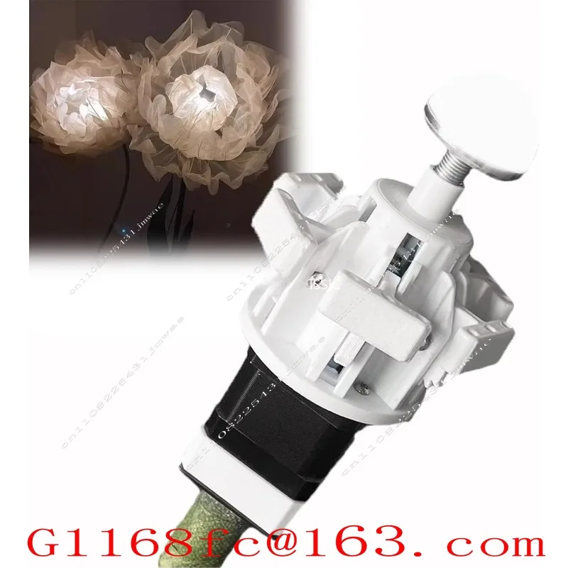A142 Wedding Mechanical Flowers Automatic Open Closing Motor Glowing Motor Simulation Flower Opener Artificial Flower Control