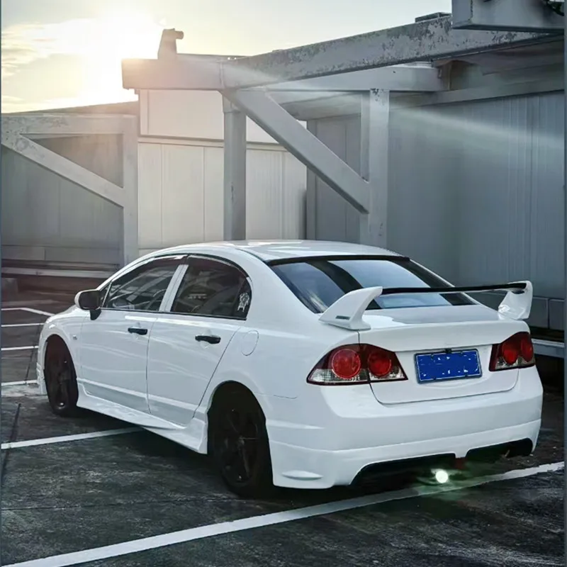For Honda Civic FD2 2006-2015 ABS Plastic Glossy Black Rear Trunk Lid Car Spoiler Wings Exterior Tuning Accessories Part