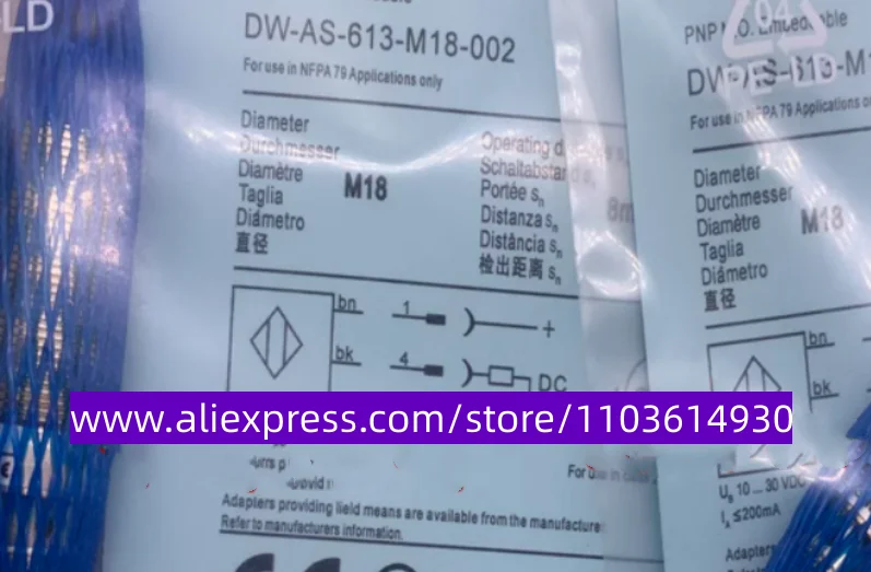 

4PCS New proximity sensor DW-AS-624-M8-123 DW-AS-513-M8-001 DW-AS-513-M8 DW-AS-603-M8-129 DW-AS-611-M18 DW-AS-624-M8-129