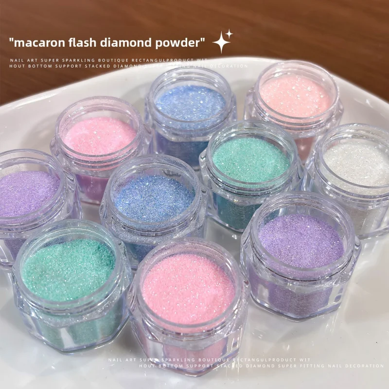 Sparkling Broken Diamond Nail Powder Luxury Crystal Sugar Micro Glitter All Match Ins Style Galaxy Nail Art Decorations