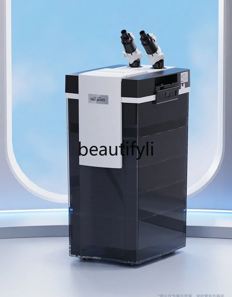 

pg45Fish tank filter barrel external oil film water purification oxygen filter integrated machine circulation system silent