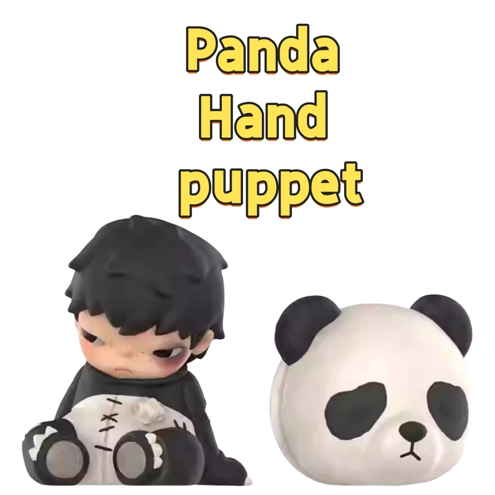 Original Genuine Spot Cute Panda Series Hirono Hirono Panda Chinese Style Dolls Desktop Decorations Hand Puppet